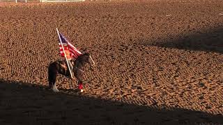 Cody Wyoming Rodeo intro and National Anthem 2021 [upl. by Spaulding509]