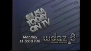 USA Today News July 1989 Baseball Cards Webster v Reproductive Health Commercials [upl. by Hcib]