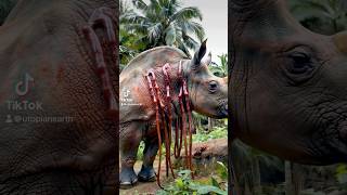 🦏 rhinos rhinoart alternativetentacles rhinodisease animaldisease [upl. by Cilka684]