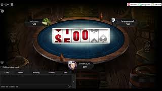 🎉 WOHOO 5 TOURNAMENT 🎊 Poker Rags to Riches Episode 100 🥳 [upl. by Trepur]