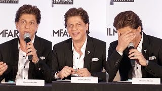 Shahrukh Khans FUNNY MOMENTS At Filmfare Awards 2017 Press Conference [upl. by Ssyla611]