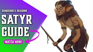 Satyr 5e  Ultimate Race Guide for Dungeons and Dragons [upl. by Tullus30]