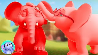 Ek Mota Hathi एक मोटा हाथी Hathi Ka Baccha  Elephant Cartoon Videos and Nursery Rhymes [upl. by Sucam]