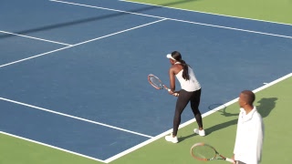 LIVE US Open Tennis 2017 Sloane Stephens Practice [upl. by Skcirdnek]