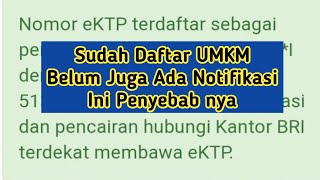 UMKM Tahap2 Tidak Terdaftar Ini Penyebab nya [upl. by Maiah]