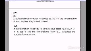 Water saturation from log 2nd year fundamental [upl. by Aneda]