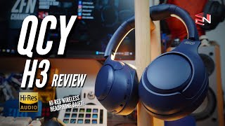 Headphone HiRes Bajet Tahun 2024  QCY H3 ANC Headphone Review [upl. by Nnahteb274]