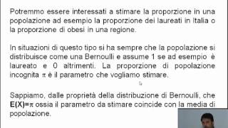 Statistica medica  Stima puntuale della varianza e della proporzione [upl. by Rosalyn]