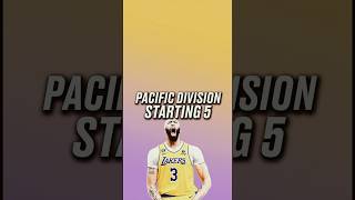 Pacific Division NBA Starting 5 nba basketball basketballforever lebron [upl. by Mccartan]