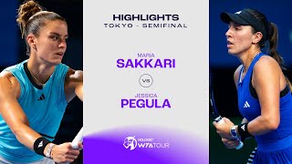 Maria Sakkari vs Jessica Pegula  2023 Tokyo Semifinal  WTA Match Highlights [upl. by Enylrac784]