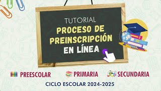 Videotutorial Preinscripciones En Línea 20242025 [upl. by Dwain]