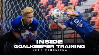 Goalkeeper Training 20422 Ukrit Wongmeema  Ratchaburi Mitr Phol FC [upl. by Ratcliffe]