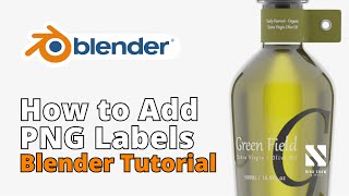 How to Add PNG Labels  Blender Tutorial [upl. by Bertsche]