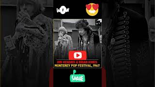 Jimi Hendrix amp Brian Jones Monterey Pop Fest1967 jimihendrix brianjones monterey pop shorts [upl. by Nevuer]