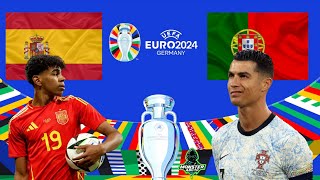 ESPANHA X PORTUGAL Semi Final EUROCOPA 2024 EFOOTBALL 2024 [upl. by Caldeira]