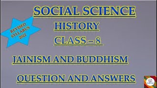 Kseebclass8 HistoryJainism and Buddhismquestion answersRevisedsyllabus2022SocialScorpio class [upl. by Judon342]