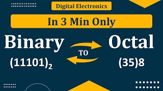 Binary to Octal Conversion  Octal to Binary Conversion  Number System  Digital Electronics [upl. by Lovmilla847]