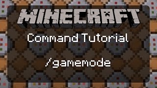 Using Commands in Minecraft Getting Started and the gamemode Command gamemode 123amp4  1112 [upl. by Cesaro139]