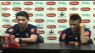 Neymar e Ganso  Entrevista Coletiva 13082010 [upl. by Oran]