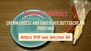 Piping Techniques  Ateco 848 and Wilton 2D 5 Techniques 2 Piping Tips [upl. by Illa]