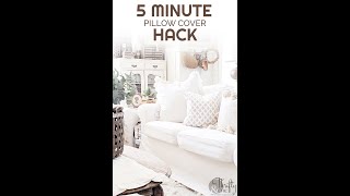 DIY throw pillow cover tutorial [upl. by Jea314]