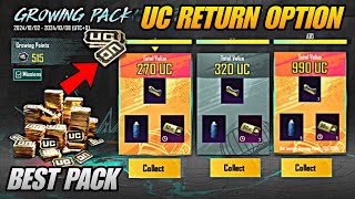 🔴 GROWING PACK UC RETURN IN PUBG MOBILE  NEW GROWING PACK EVENT  GET UC RETURN IN GROWING PACK [upl. by Susana231]