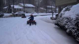 Test ride of Suzuki QuadMaster 50 after derestricting with other Quad left almost stock [upl. by Elam]