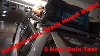 S2 Episode 18 Patagonia 90L Black Hole® Duffel Bag Real World Water Resistance Test [upl. by Dede]