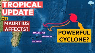 Strong amp Powerful Cyclone May Form Near Mauritius Tropical Weather Update  Bheki [upl. by Ulric]