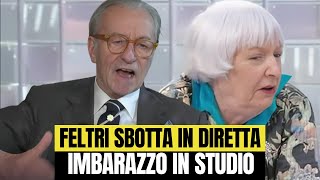 Vittorio Feltri sbotta in diretta tv pubblico a bocca aperta [upl. by Droffilc]