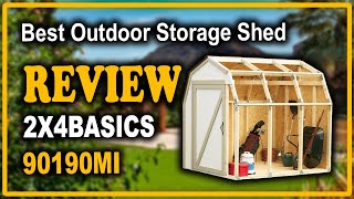 2x4basics 90190MI Custom Shed Kit Review  Best Outdoor Sheds For Storage [upl. by Eellac]