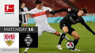 VfB Stuttgart  Borussia Mgladbach  22  Highlights  Matchday 16 – Bundesliga 202021 [upl. by Sofie]