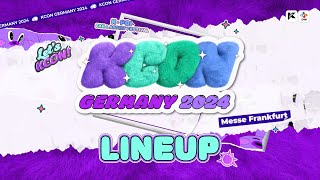 KCON GERMANY 2024 DAILY LINEUP💜 [upl. by Ennaeus]