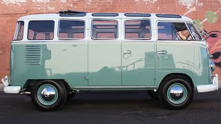 This 1959 Volkswagen 23window microbus features an upgraded 2110cc Powerhaus VW engine 😍😍 [upl. by Sarine]