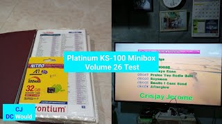 Platinum KS100 Minibox Volume 26 Test [upl. by Zoi]