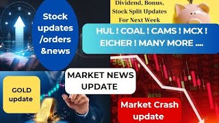 Market update  Stocks HUL  COAL  CAMS MCX sharemarket trading bitcoin share stocks [upl. by Krystyna689]