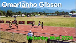 Omarianho Gibson  Class 3 Boys 100m  McKenley Wint 2024 [upl. by Horton]