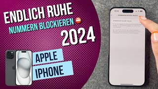 iPhone Nummern blockieren 2024 [upl. by Joelle55]