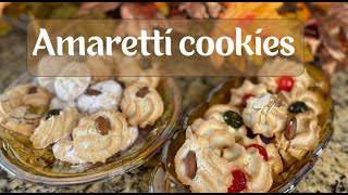 30 Minute Amaretti Cookies Easy Stepbystep Recipe [upl. by Aihsilef154]