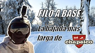 De Filo a Base la bajada más larga de Cerro Chapelco  Longest run in Cerro Chapelco  Neuquén 2024 [upl. by Metabel]