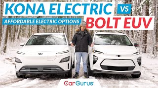 Chevy Bolt EUV vs Hyundai Kona Electric [upl. by Kcirdot]