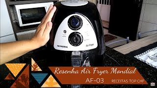 A MELHOR FRITADEIRA SEM ÓLEO AIR FRYER MONDIAL AF03 ⭐⭐⭐⭐⭐ 🍴 TOP CHEF [upl. by Heid35]