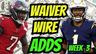 WEEK 3 Waiver Wire Adds  Fantasy Football 2024 [upl. by Nahs]