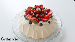 PAVLOVA TORTA  Kako napraviti Pavlovu Tortu  Čarobno i Fino [upl. by Will663]