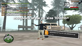 MODPACK GTA SAMP STYLE PC SIZE 100MB [upl. by Anuqahs785]