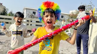 Vishal Ka Bhoot Bana Diya 😱  Holi Vlog  Yaatri [upl. by Yesdnik]