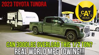 2023 Toyota Tundra Towing 20 RV  Real World MPG Can 3000 LBS Overload It Challenge Accepted [upl. by Primo722]