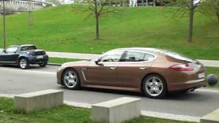 Porsche Panamera Turbo 970  University StuttgartVaihingen [upl. by Karim]