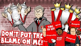 WENGER sings HUMAN Dont Put The Blame On Him Wenger Out Wenger Confronts Arsenal Fan TV [upl. by Pine]