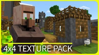 Minecraft PE  WHAT 4x4 Texture Pack Showcase with Download  iOS amp Android MCPE 11  12  115 [upl. by Fennelly29]